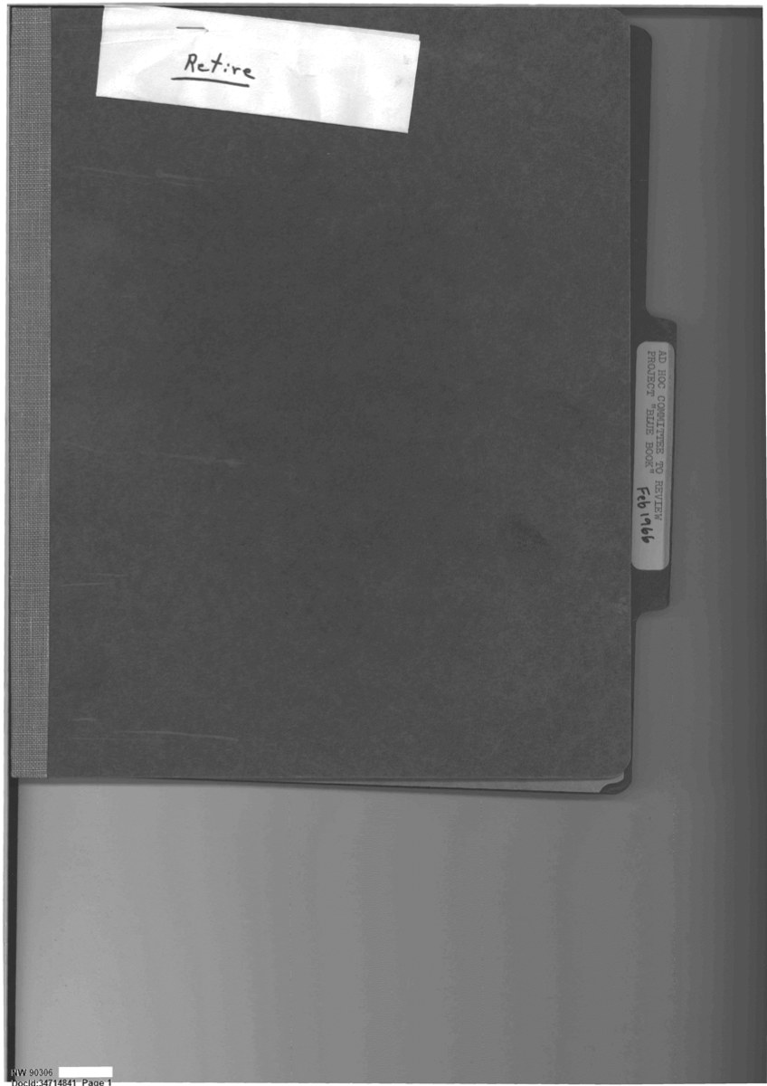 Official preview image for DOW-UAP-D092, Department of the Air Force Committee to Review Project Bluebook, 1966-1967.
