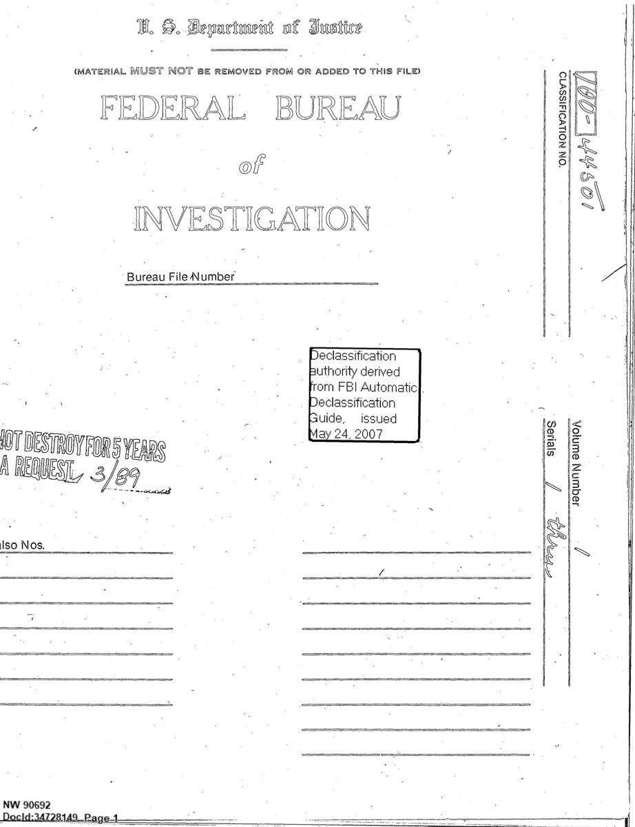 Official preview image for FBI-UAP-D014, Correspondence Relating to UFO Sightings, 1967, 1974.